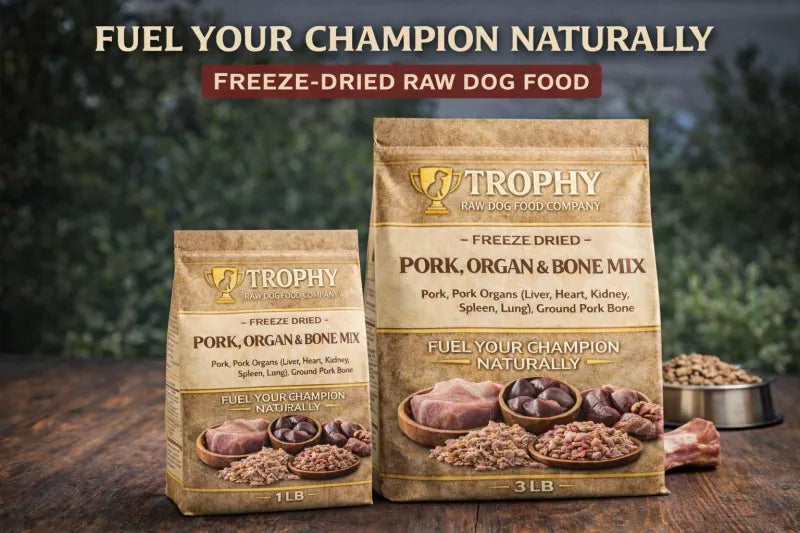 Pork Bone & Organ Mix – Freeze Dried Raw Dog Food